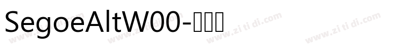 SegoeAltW00字体转换