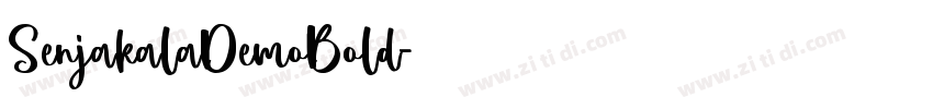 SenjakalaDemoBold◆字体转换