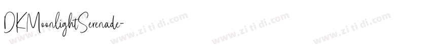 DKMoonlightSerenade字体转换