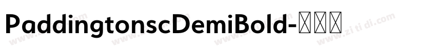 PaddingtonscDemiBold字体转换