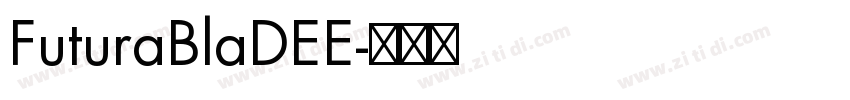 FuturaBlaDEE字体转换