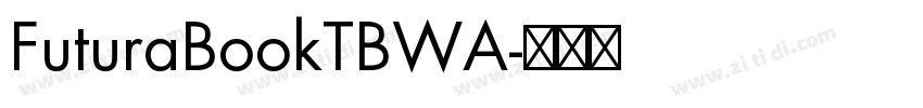 FuturaBookTBWA字体转换