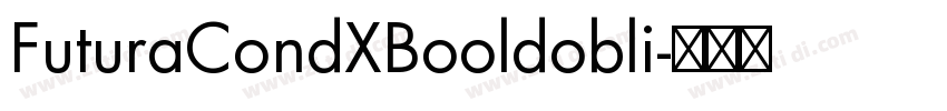 FuturaCondXBooldobli字体转换
