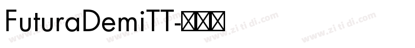 FuturaDemiTT字体转换