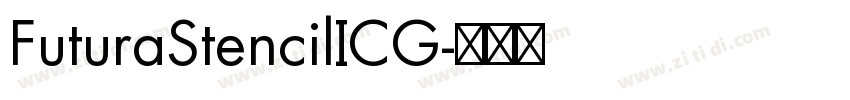 FuturaStencilICG字体转换