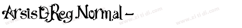 ArsisDRegNormal字体转换