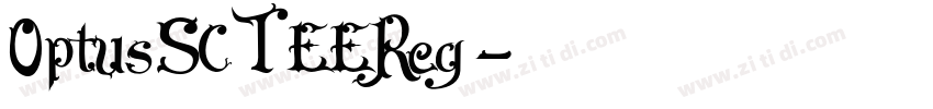 OptusSCTEEReg字体转换