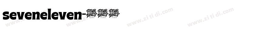 seveneleven字体转换