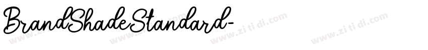 BrandShadeStandard字体转换