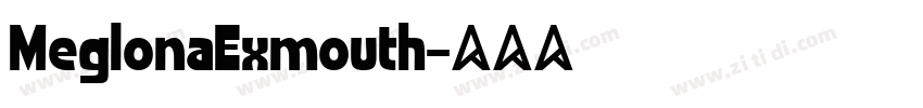 MeglonaExmouth字体转换