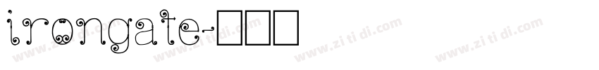 irongate字体转换