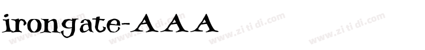 irongate字体转换