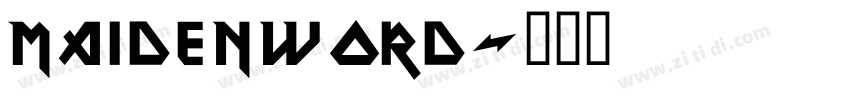MaidenWord字体转换