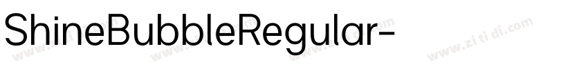 ShineBubbleRegular字体转换