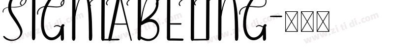 SIGNLABELING字体转换