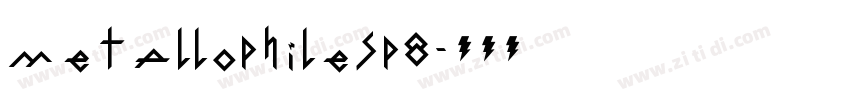 MetallophileSp8字体转换