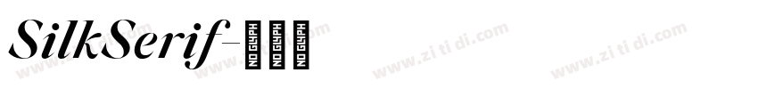 SilkSerif字体转换