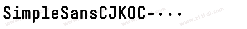 SimpleSansCJKOC字体转换