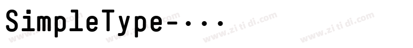 SimpleType字体转换