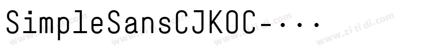 SimpleSansCJKOC字体转换