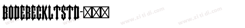 BodebeckLTStd字体转换