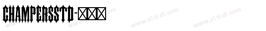 ChampersStd字体转换