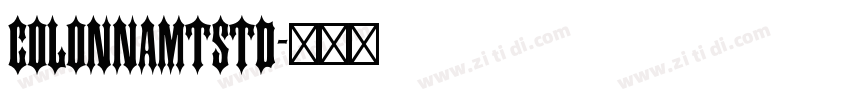 ColonnaMTStd字体转换