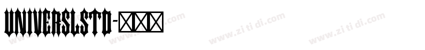 universLStd字体转换
