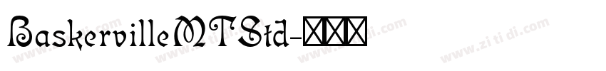 BaskervilleMTStd字体转换