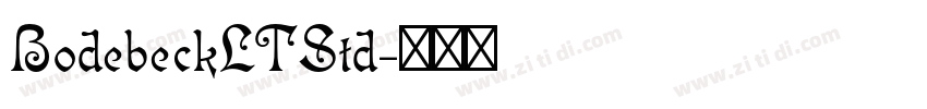 BodebeckLTStd字体转换