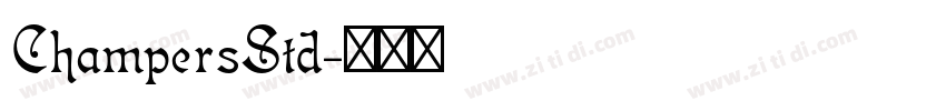 ChampersStd字体转换
