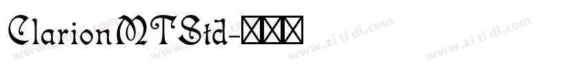ClarionMTStd字体转换