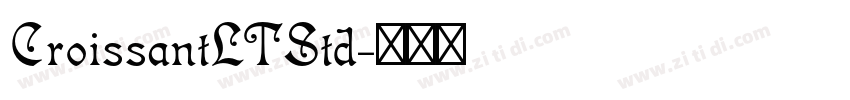 CroissantLTStd字体转换