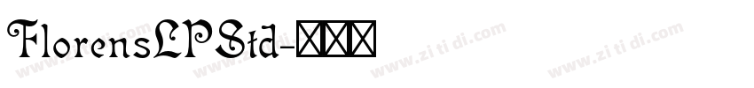 FlorensLPStd字体转换