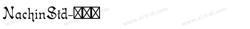 NachinStd字体转换