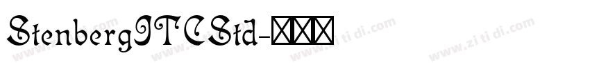 StenbergITCStd字体转换