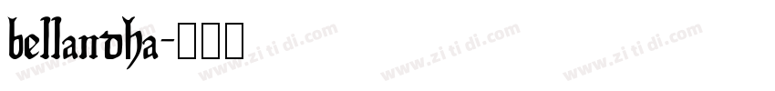 bellandha字体转换