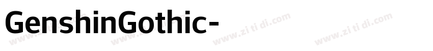 GenshinGothic字体转换