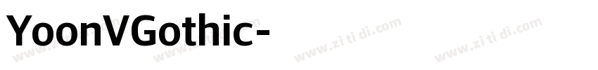 YoonVGothic字体转换
