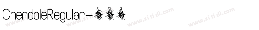 ChendoleRegular字体转换