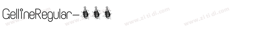 GellineRegular字体转换