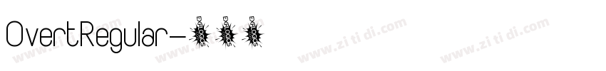 OvertRegular字体转换