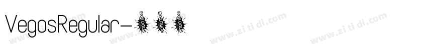 VegosRegular字体转换