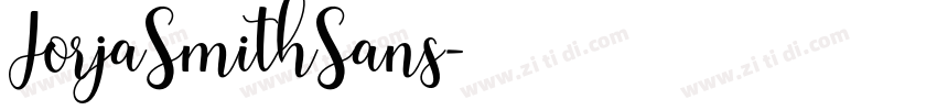 JorjaSmithSans字体转换