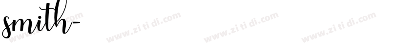 smith字体转换