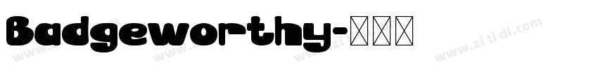 Badgeworthy字体转换