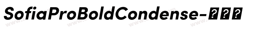 SofiaProBoldCondense字体转换