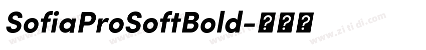 SofiaProSoftBold字体转换