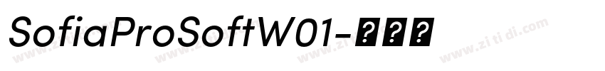 SofiaProSoftW01字体转换