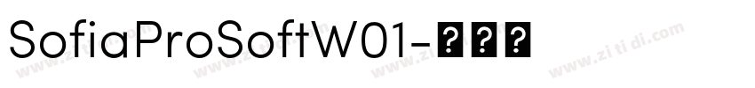 SofiaProSoftW01字体转换